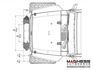 Jeep Wrangler JK Frame-Built Bumper Base - #1204 